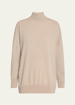 Jabari Mock-Neck Oversized Cashmere Sweater