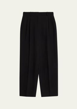 Lilas Pleated Straight-Leg Pants