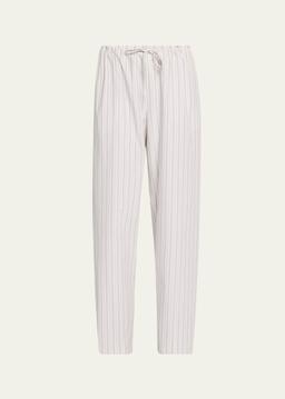 Hypnosta Striped Straight-Leg Drawstring Pants