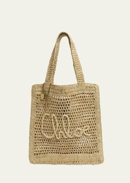 Summer Banana Tote Bag in Crochet Fabric