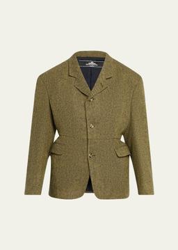 Exaggerated Shoulder Blazer