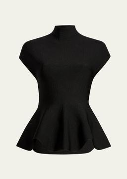 Andra Knit Peplum Top