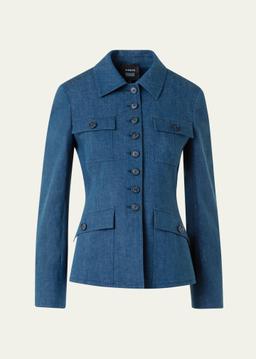 Delia Stretch Denim Jacket