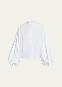 Puff Sleeve Button Down Blouse