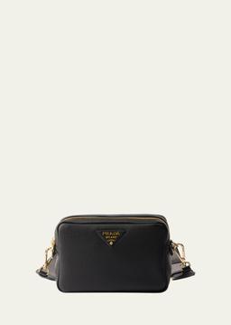 Daino Soft Leather Camera Crossbody Bag