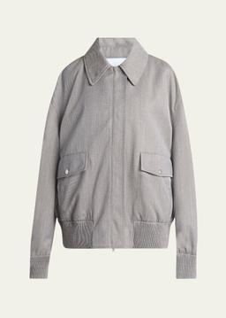 Cargo Pocket Wool Blouson Jacket