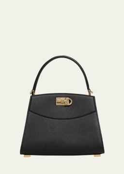 The New Studio Small Box Leather Top-Handle Bag