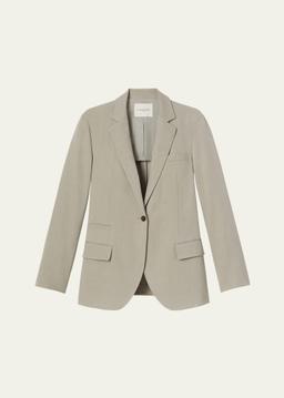 Neapolitan Belted Single-Button Jacket