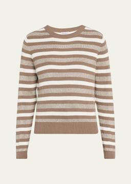 Winter Marina Cotton Stripe Long Sleeve Sweater