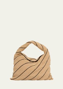 Hop Large Striped Shoulder Bag