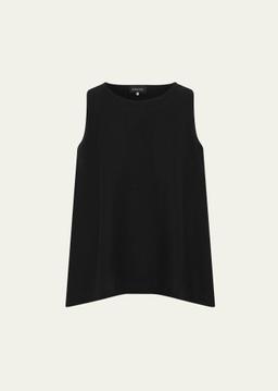 A-Line Round Neck Shell (Mid Plus Length)