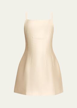 Blanche Silk Dupion Mini Dress