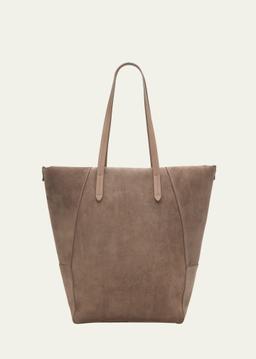 Duo East-West Suede Tote Bag