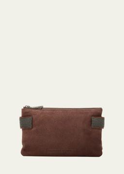 Essence Mini Monili Calfskin Suede Shoulder Bag