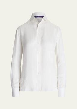 Cormac Stripe Tonal Jacquard Shirt