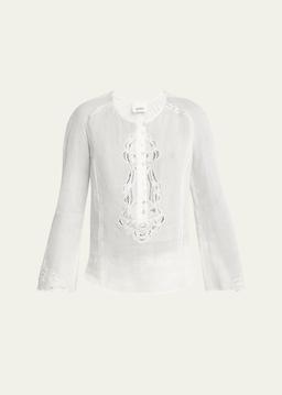 Luciele Ladder Stitch Blouse