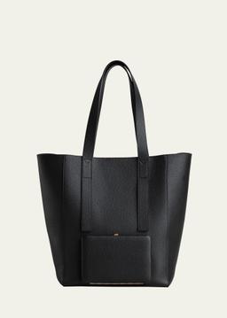Seveny Leather Shopper Tote Bag