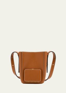 Parker Soft Small Leather Bucket Bag