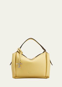 API Mini Bowling Leather Top-Handle Bag