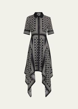 Abrielle Handkerchief Midi Dress