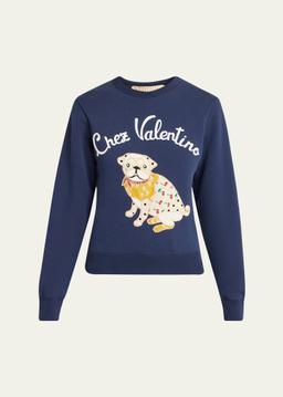 Embroidered Cotton Jersey Sweatshirt