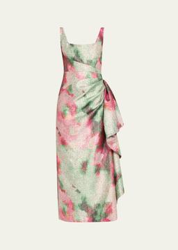 Florence Scoop-Neck Midi Sheath Dress