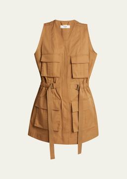 Belted Utilitarian Vest