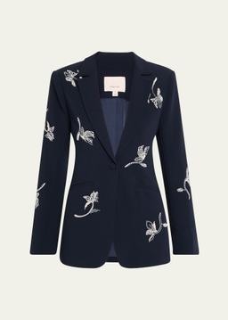 Karlie Falling Lillies Blazer