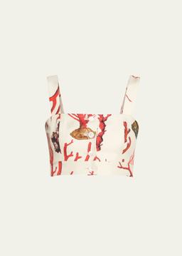 Venetian Coral Saint Tropez Crop Top