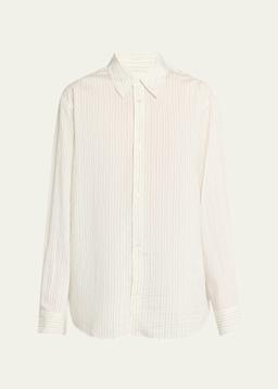 Pinstripe Boxy Shirt