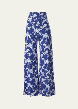 Floral Wide Leg Pants