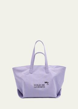 x BG Stripe Twill Bonded Tote Bag