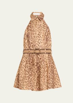 Cascadian Belted Halterneck Playsuit