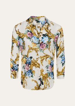 Camille Button-Front Blouse