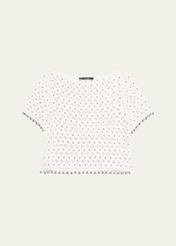 Coco Boat-Neck Crochet Top