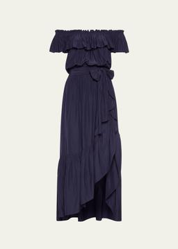 Gloria Off-Shoulder Midi Dress