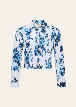 Cosette Floral High-Low Shirt