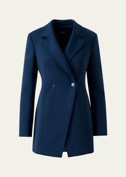 Duska Techno Neoprene Double-Breasted Jacket