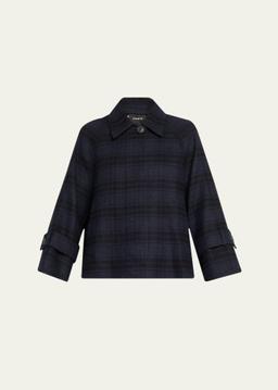 Alisa Check Wool Double Face Jacket