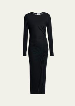 Jelina Long-Sleeve Jersey Dress