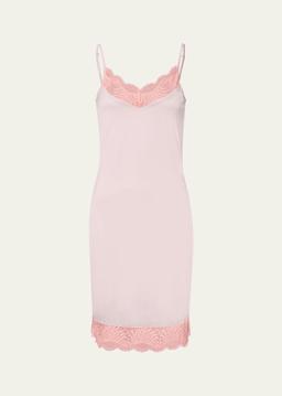 Gale Lace-Trim Slip Dress