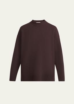 Superfine Merino Wool Oversized Crewneck Sweater