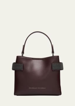 Essence Monili Leather Top-Handle Bag
