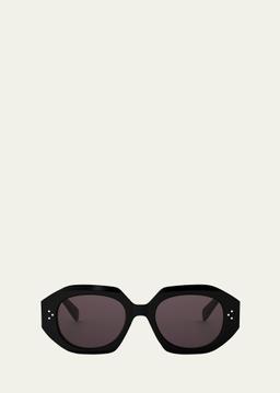 3 Dot Geometric Square Sunglasses