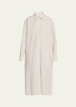 Chihiro Striped Midi Shirtdress