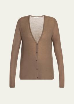 Kasem V-Neck Fine Cashmere Cardigan