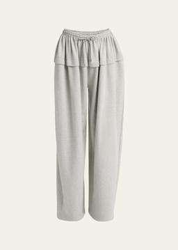 Ruffle Detail Track Pants