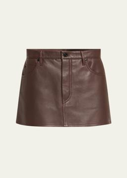 The Leather Mini Skirt