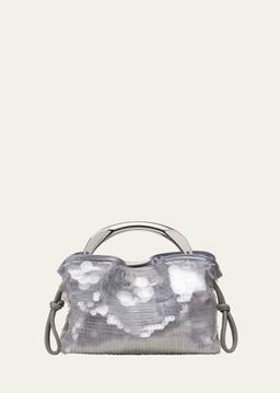 Mia Arc Mini Sequined Top-Handle Bag