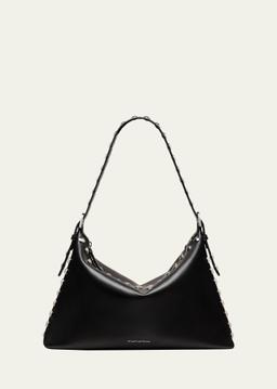 Stuart Studded Leather Shoulder Bag